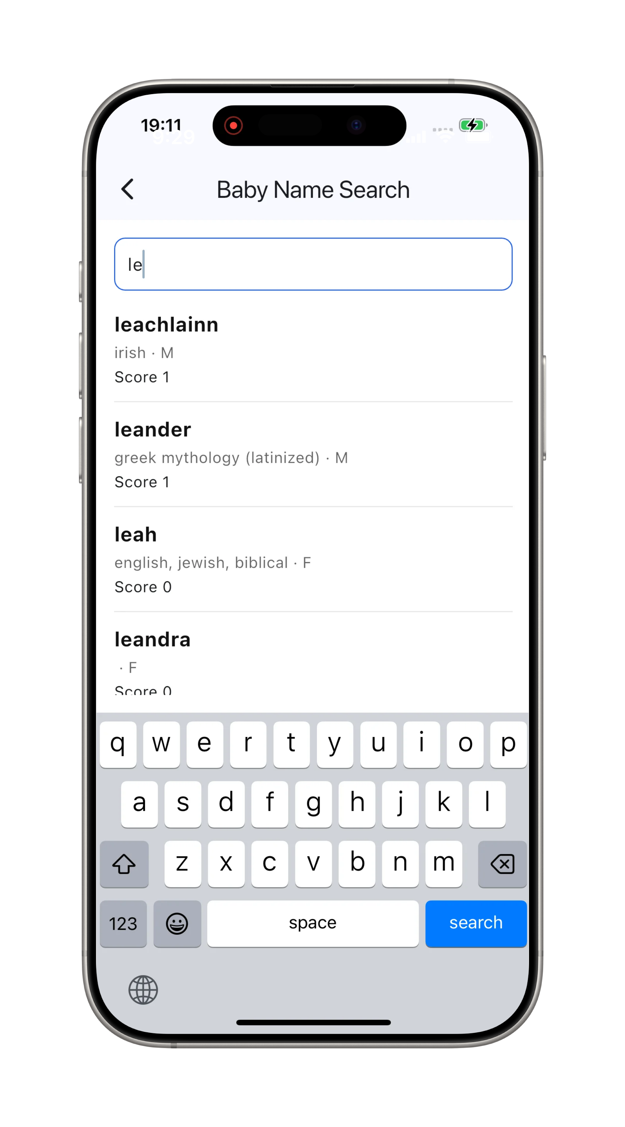 Baby Names Search – Find the perfect name<br />
